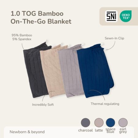 1.0 TOG Bamboo On-The-Go Blanket /Selimut Stroller/Nursing Cover