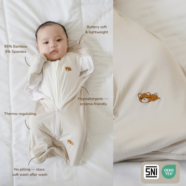 Bamboo Instant Swaddle Newborn 0-3M | Petit Beary