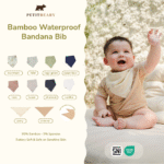 Bamboo Waterproof Bandana Bib 0m+ | Petit Beary