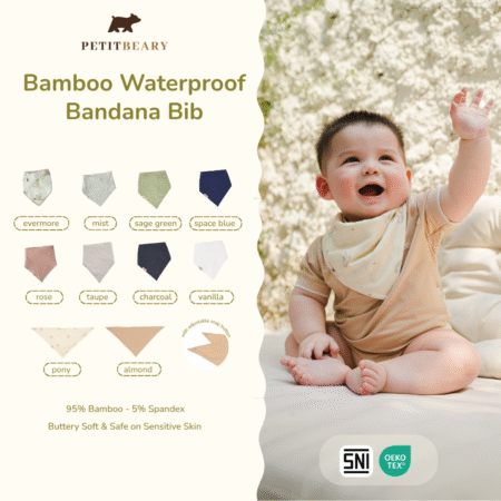 Bamboo Waterproof Bandana Bib 0m+ | Petit Beary