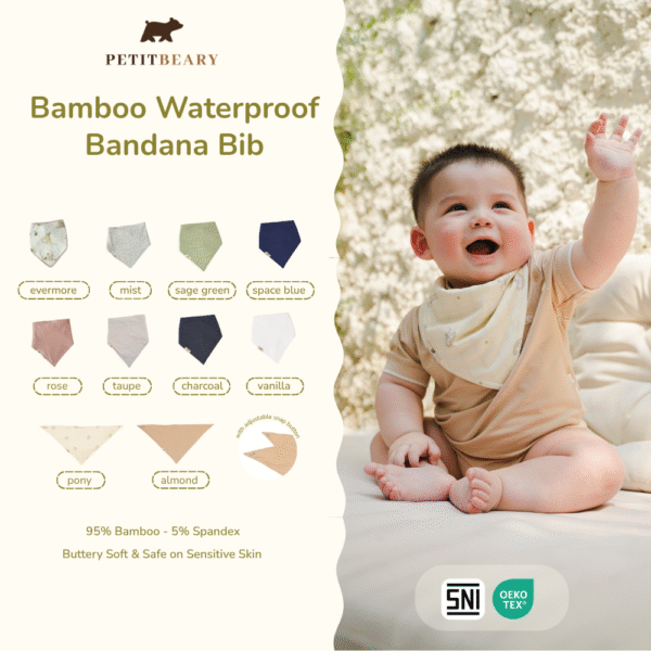 Bamboo Waterproof Bandana Bib 0m+ | Petit Beary