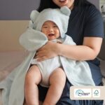 Petit Bery Bamboo Hooded Towel - Handuk Topi Bayi