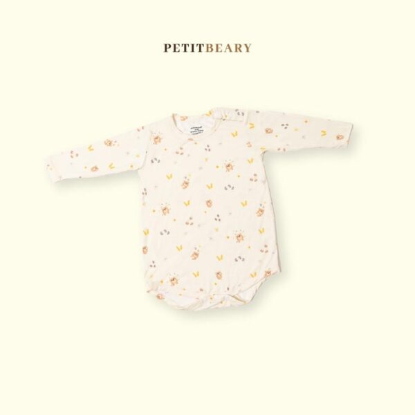 Petit Beary Short-Sleeve Long-Sleeve Baby Bamboo Bodysuit
