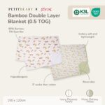 Petit Beary x Kero Toddler Bamboo Blanket 0.5TOG - Selimut Anak Bamboo Double Layer