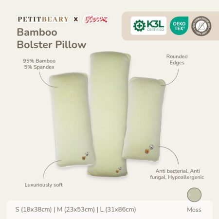 Petit Beary x Kero Bamboo Bolster Pillow and Case - Guling dan Sarung Anak Bayi Dewasa