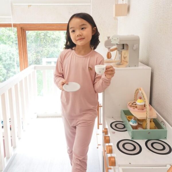 Toddler Long-Sleeve Bamboo Pyjamas Multicolor - Petit Beary