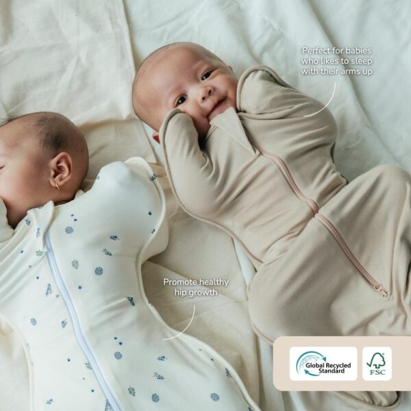 Bamboo 0.5TOG Instant Swaddle Petit Beary - bedong instant bayi newbor