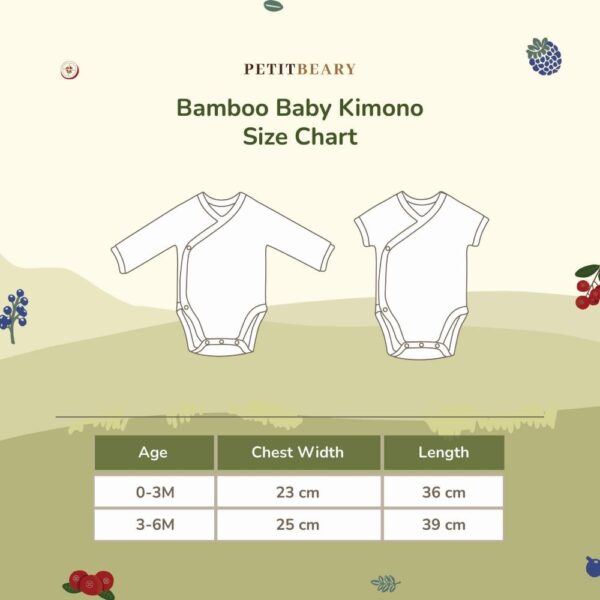 Petit Beary Bamboo Short Sleeve - Long Sleeve Kimono