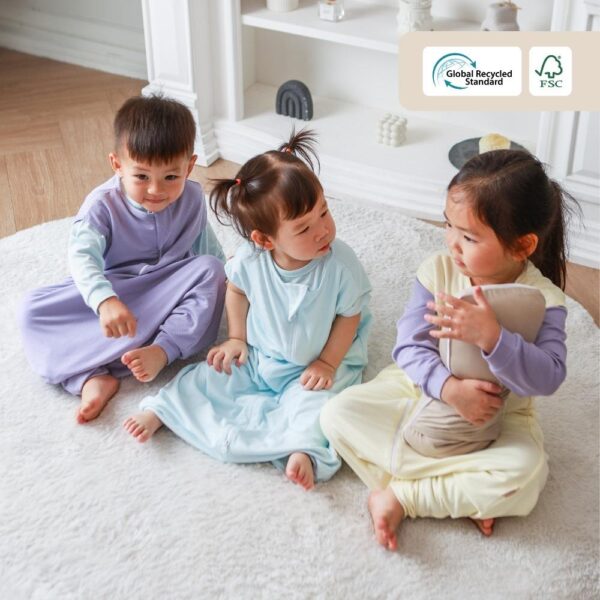 PETIT BEARY -  0.5 TOG Ribbed bamboo sleepsack walker
