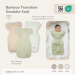 Petit Beary Bamboo Transition Swaddle Sack 0.5 / 1 TOG