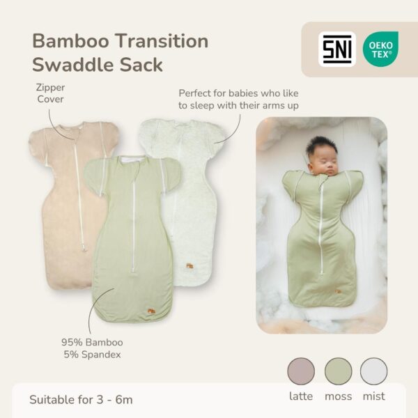 Petit Beary Bamboo Transition Swaddle Sack 0.5 / 1 TOG