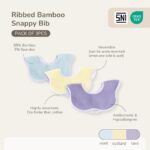Petit Beary Bamboo Waterproof Snappy Bib
