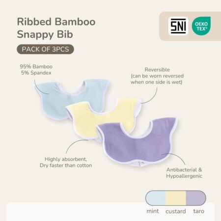 Petit Beary Bamboo Waterproof Snappy Bib