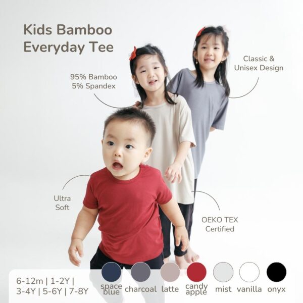 Petit Beary Kids Bamboo Everyday Tee