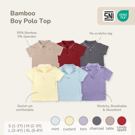 Petit Beary Bamboo Boy Polo Top