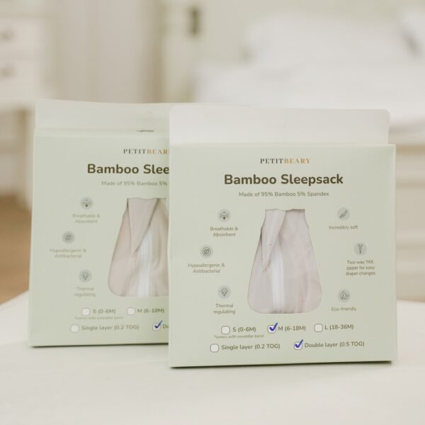 0.2 TOG Bamboo Sleepsack Wearable Blanket 0-36M | Petit Beary