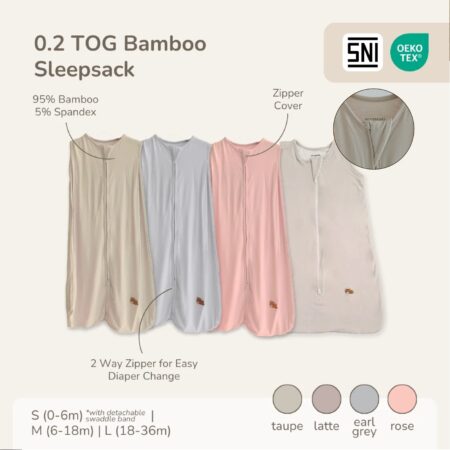 0.2 TOG Bamboo Sleepsack Wearable Blanket 0-36M | Petit Beary