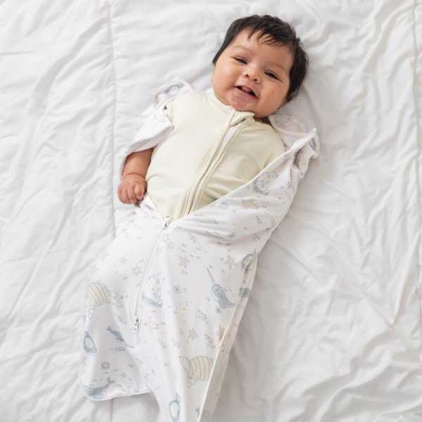 Petit Beary Bamboo Bedong Instant Bayi Newborn - Instant Swaddle 0.5 TOG