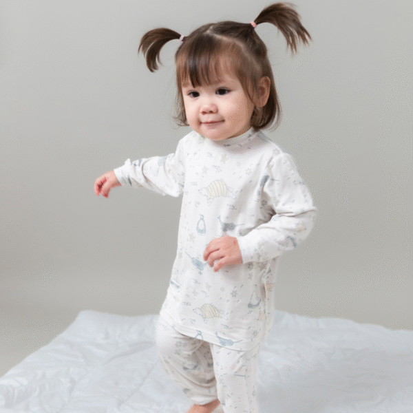 Petit Beary Piyama Anak Lengan Panjang Bamboo Bermotif – Toddler Long Sleeve Bamboo Pyjamas – Arctic Pattern