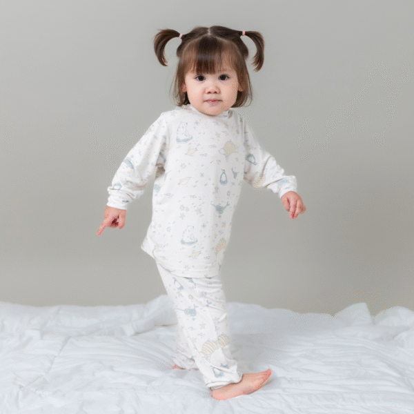 Petit Beary - Toddler Long-Sleeve Bamboo Pyjamas Multicolor 1-8Y