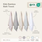 Petit beary bamboo bath towel baby kids - handuk mandi bambu anak bayi