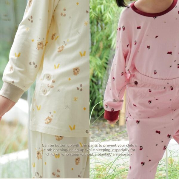 Toddler Long-Sleeve Bamboo Pyjamas Multicolor - Petit Beary