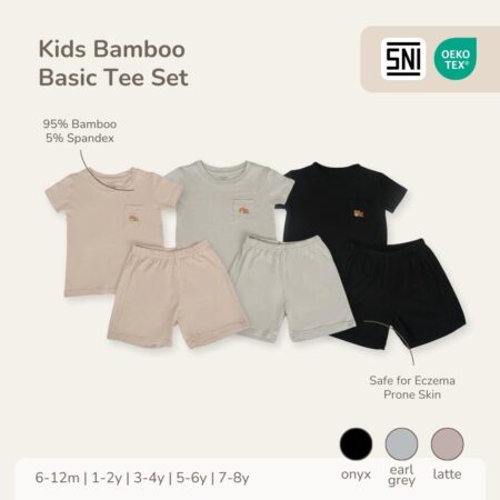 Petit Beary Kids Bamboo Basic Tee Set