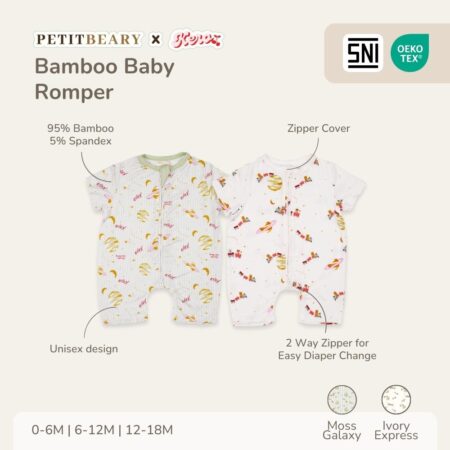 Petit Beary x Kero Bamboo Baby Romper - Jumper Anak Bayi
