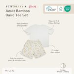Petit Beary x Kero Adult Bamboo Basic Tee Set - Setelan Baju Dewasa Unisex