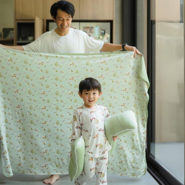 Petit Beary x Kero Toddler Bamboo Blanket 0.5TOG - Selimut Anak Bamboo Double Layer