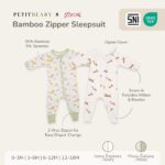 Petit Beary x Kero Bamboo Zipper Sleepsuit - Jumpsuit Baju Tidur Anak Bayi