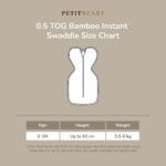 Bamboo 0.5TOG Instant Swaddle Petit Beary - bedong instant bayi newbor