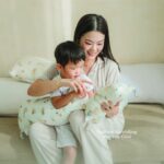 PETIT BEARY - Bamboo Bolster  Pillow Medium M  -  Guling Bantal Anak  Bayi
