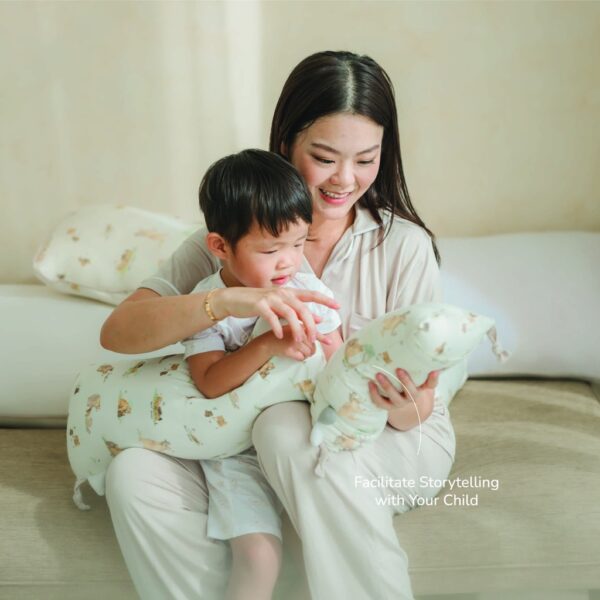 PETIT BEARY - Bamboo Bolster  Pillow Medium M  -  Guling Bantal Anak  Bayi