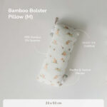 PETIT BEARY - Bamboo Bolster  Pillow Medium M  -  Guling Bantal Anak  Bayi
