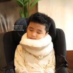 PETIT BEARY - Kids Bamboo Neck Travel Pillow