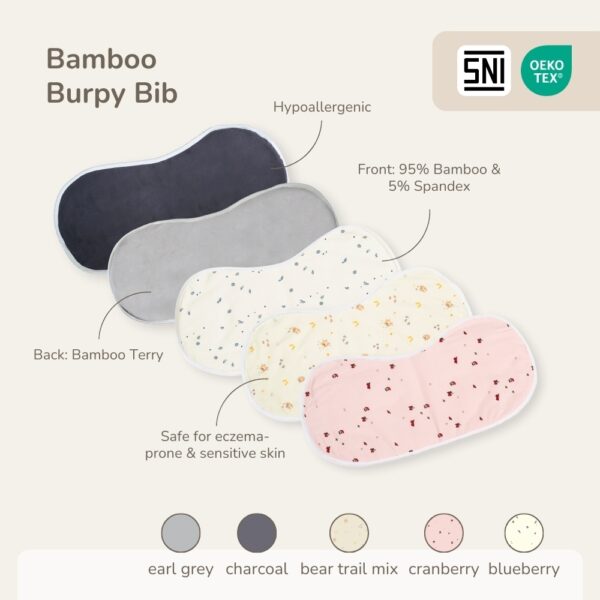 PETIT BEARY - Bamboo Burpy Bibs - Slaber Bibs Anak Bayi