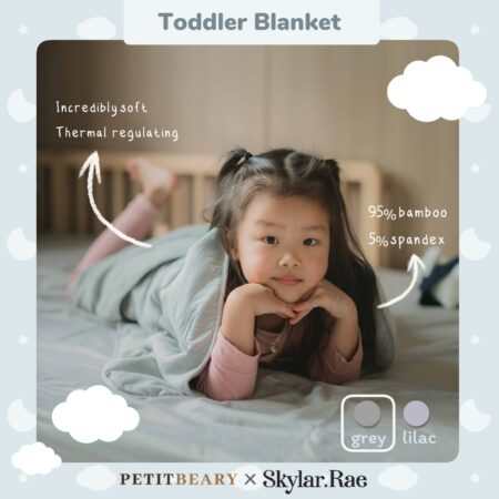 PETIT BEARY  x Skylar  Bamboo Toddler  Blanket 1.0 TOG -  Selimut Anak