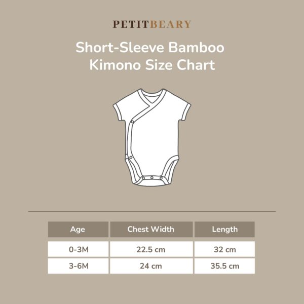 Petit Beary Bamboo Short Sleeve Kimono - Jumper Bayi