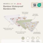 Petit Beary x Kero Bamboo Bandana Waterproof Bib - Celemek Bayi Waterproof