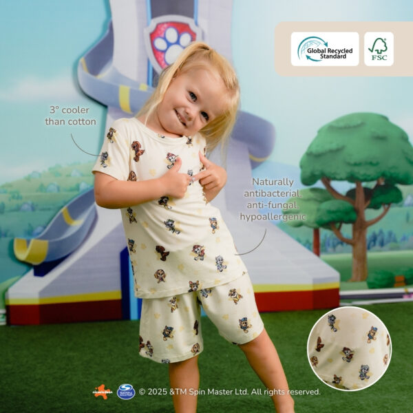 Petit Beary x Paw Patrol Collection - Kids Unisex Bamboo Basic Tee Set