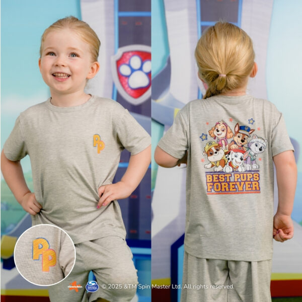 Petit Beary x Paw Patrol Collection - Kids Unisex Bamboo Basic Tee Set