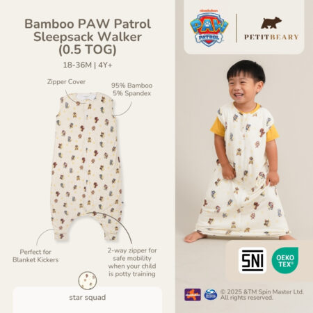 Petit Beary x Paw Patrol - Bamboo 0.5TOG Sleepsack Walker