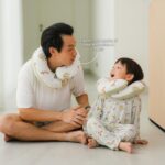 Petit Beary x Kero Travel Neck Bamboo Pillow - Bantal Leher Bamboo Anak Dewasa Travel