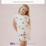 Petit Beary x Paw Patrol Collection - Girl Bamboo Ruffle Tee Set