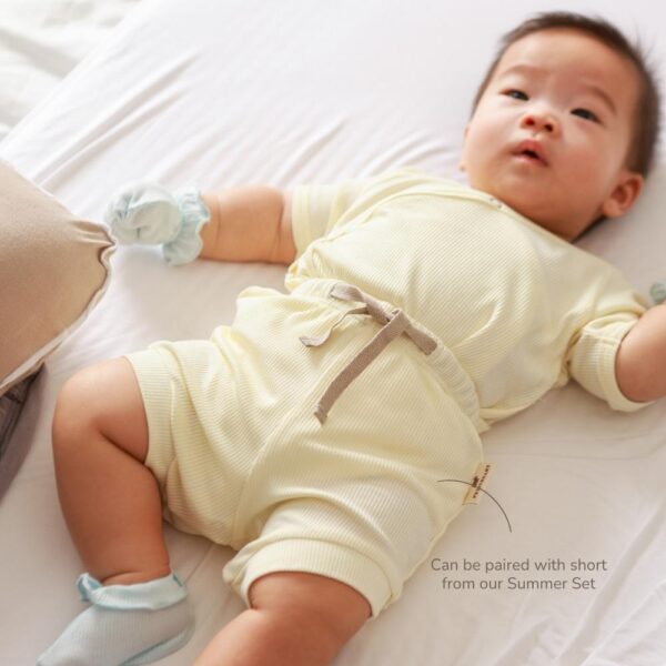 Petit Beary Bamboo Short Sleeve Kimono - Jumper Bayi