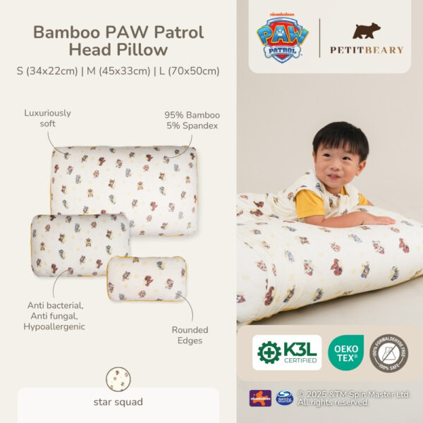 Petit Beary x Paw Patrol Collection - Bamboo Head Pillow And Case