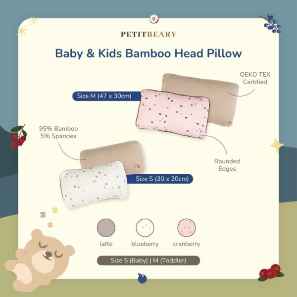 Bamboo Head Pillow Baby & Kids Multicolor - Petit Beary