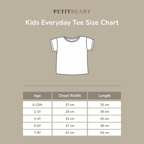 PETIT BEARY - Kids Bamboo Embroidered Tee