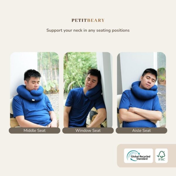 Adult Bamboo Neck Travel Pillow - Petit Beary